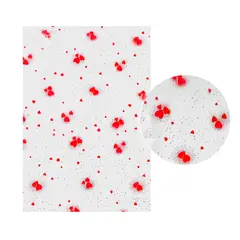 GENERICO - PAPEL CELOFAN 2.5C 70X100 CORAZONES PUNTITOS X50UNI