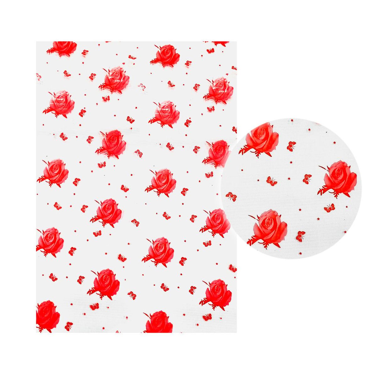 GENERICO - PAPEL CELOFAN 25C 70X100 FLOREADO MARIPOSA X50UNI