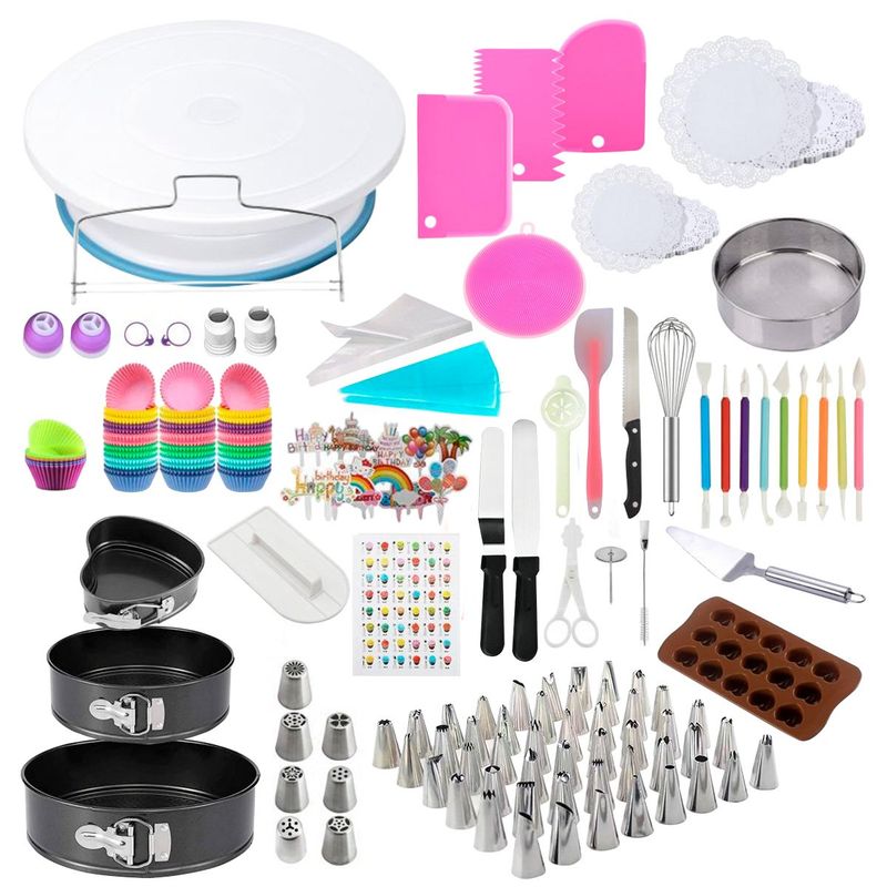 CROIX - Set de Repostería CROiX 512 Piezas Silicona Acero Inoxidable