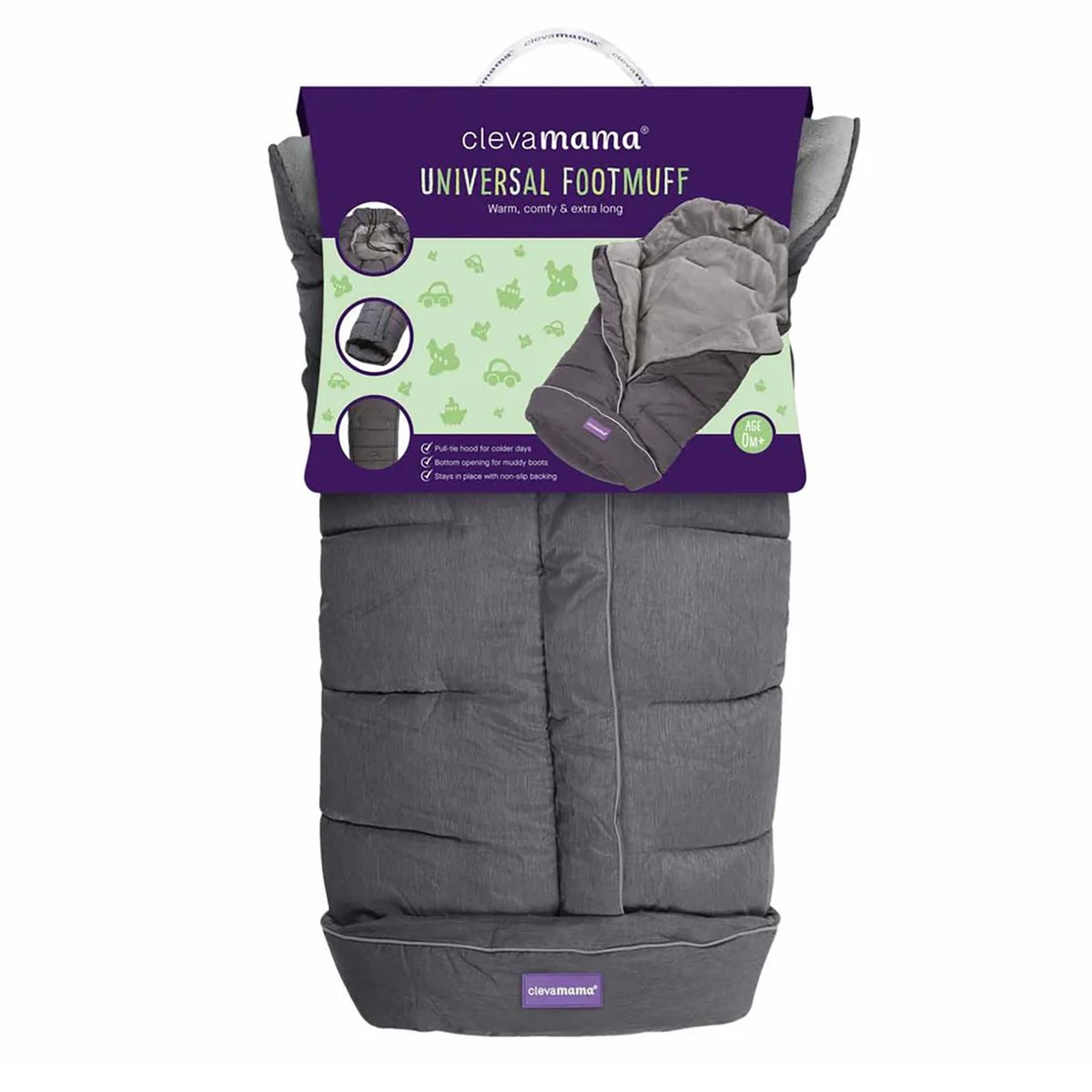 CLEVAMAMA - Saco de Invierno Universal Para COCHE Clevamama