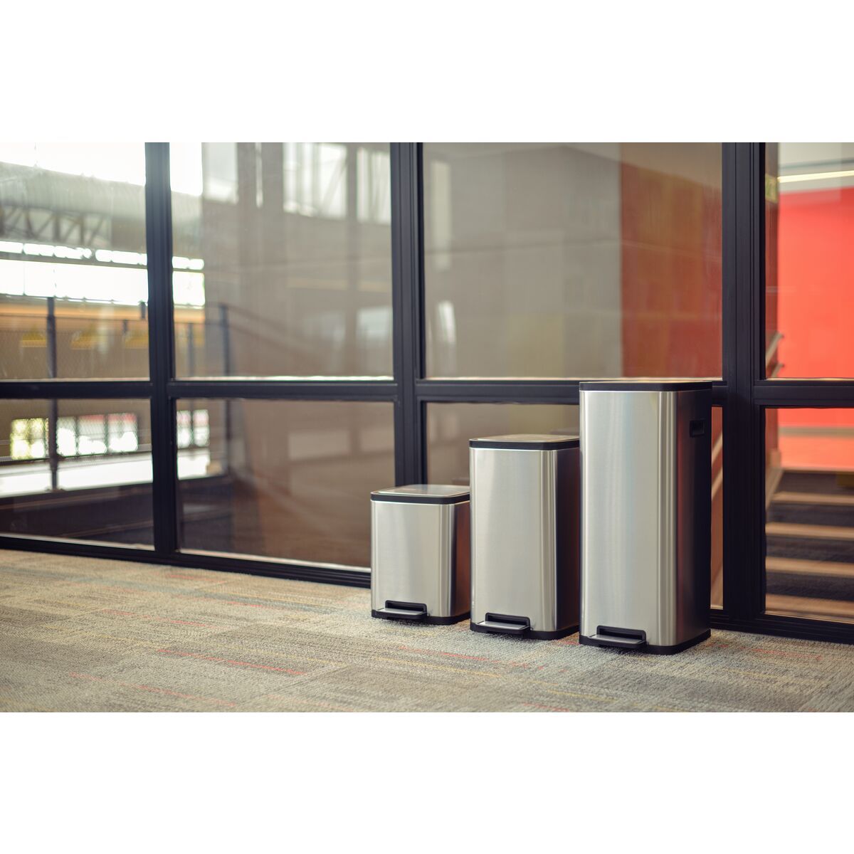 TRAMONTINA - Basurero en Acero con Pedal y Balde Cierre Suave 20L Tramontina Octos