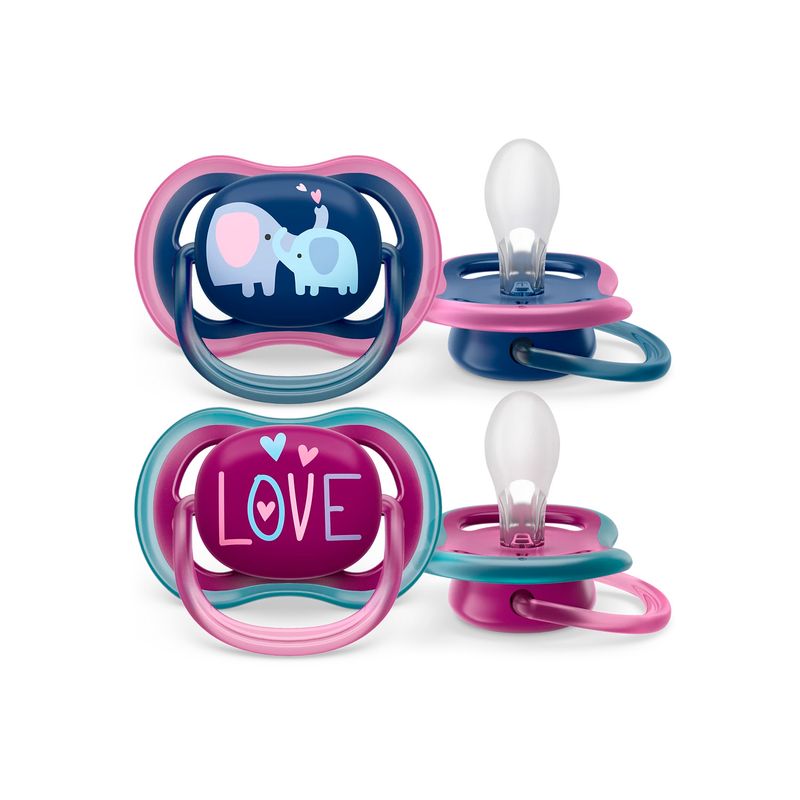 AVENT - Chupete Avent Ultra Air +18M niña SCF34922 2UN