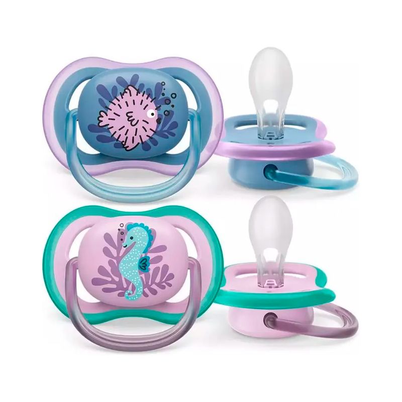 AVENT - Chupete Avent Ultra Air 6-18 niña SCF08561 2UN