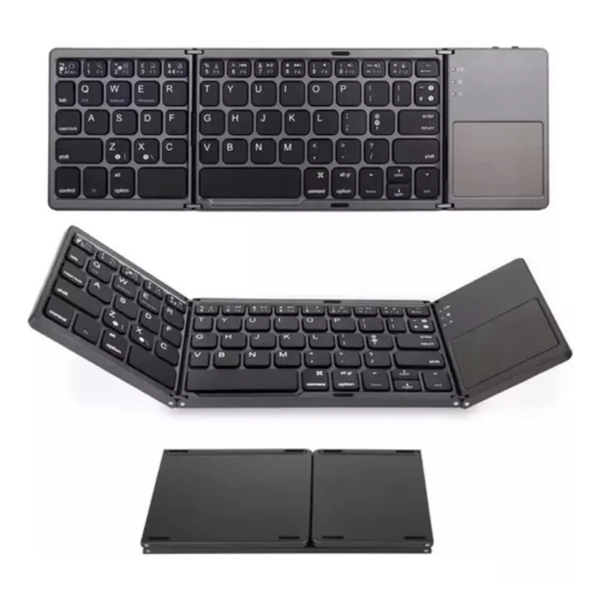 GENERICO - Mini Teclado Con Trackpad Bluetooth Plegable Recargable