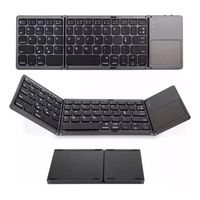 Mini Teclado Con Trackpad Bluetooth Plegable Recargable