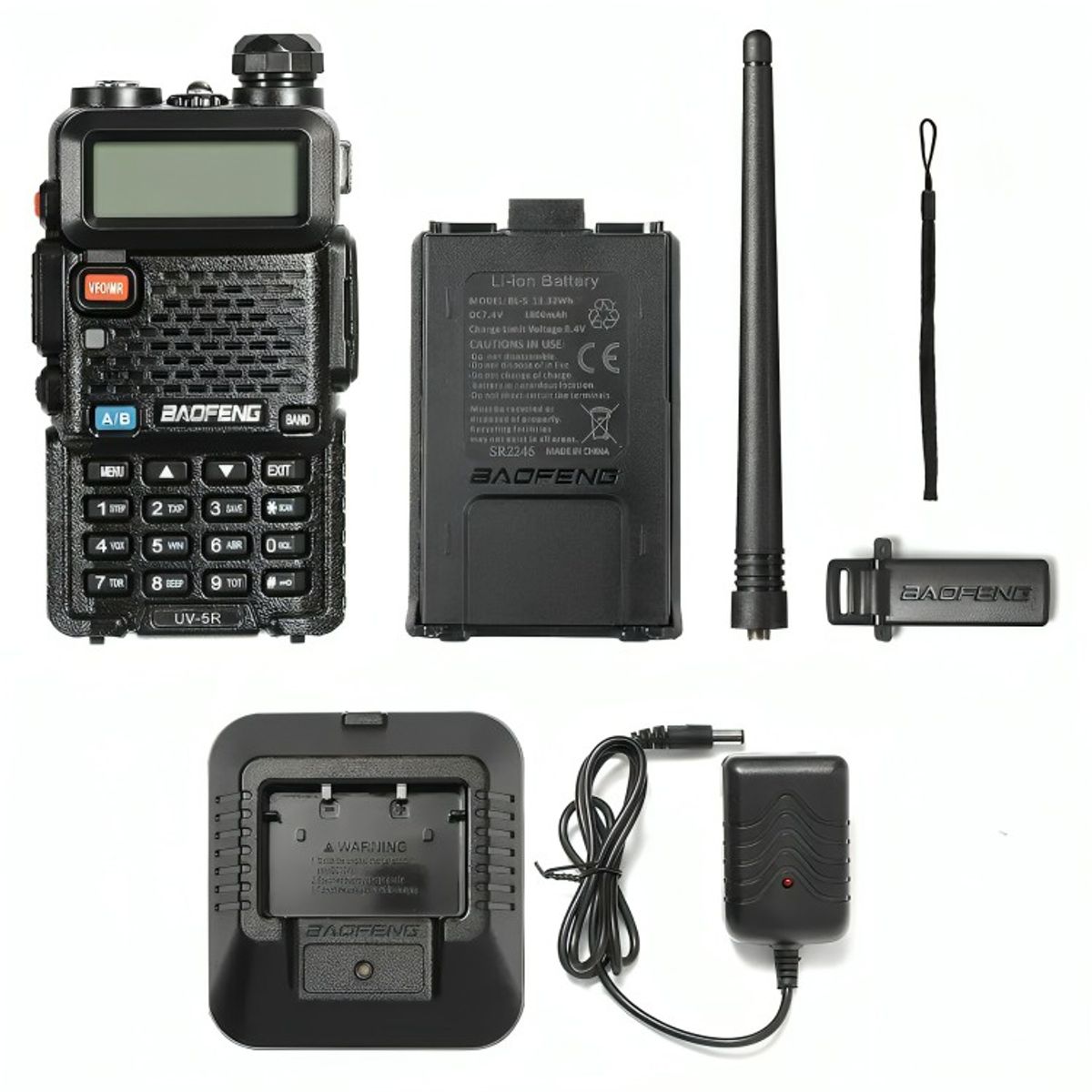 OEM - Radio Transmisor Walkie Talkie Vhf Uhf Fm Dual Band Uv-5r