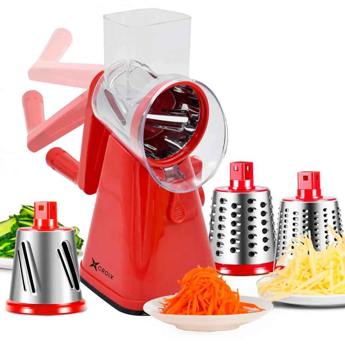 CROIX - Rallador Multifunción 3 en 1 CROiX Cuchillas Intercambiables