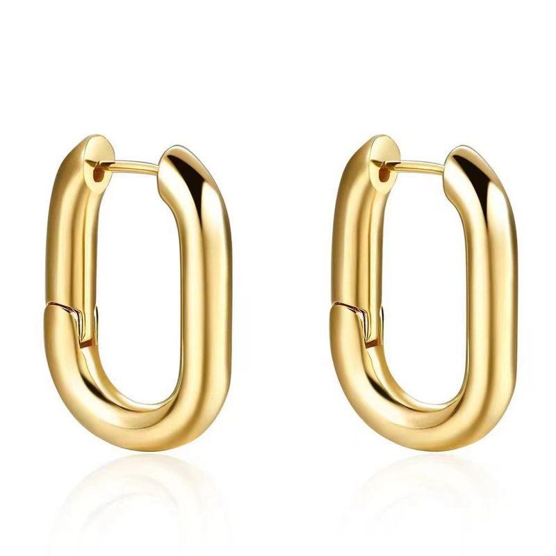 VATYERTY - Pendientes de Aro Irregulares en Tono Dorado Chic para Mujeres
