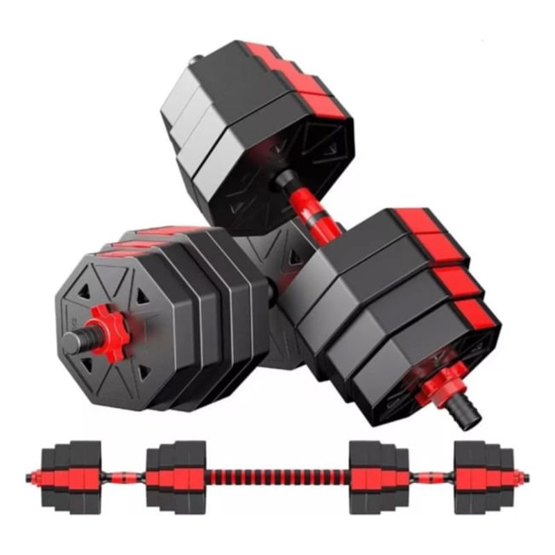 GENERICO - Mancuernas Ajustables Set 30 Kg Gav 2en1 + Barra