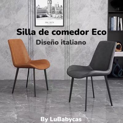 Imagen 2 del producto Set 4 Sillas De Comedor Cuero PU Estilo Italiano