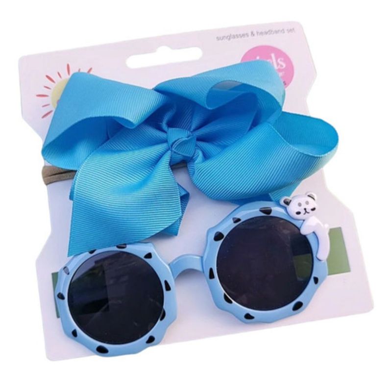 GENERICO - Lentes De Sol Para Niña Más Lazo 0 A 3 Años