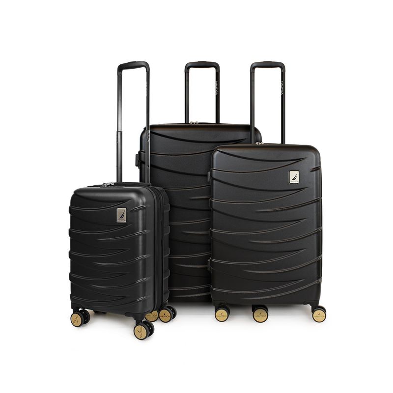 NAUTICA - Set de 3 maletas Mónaco negra S+M+L Nautica