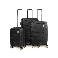 NAUTICA - Set de 3 maletas Mónaco negra S+M+L