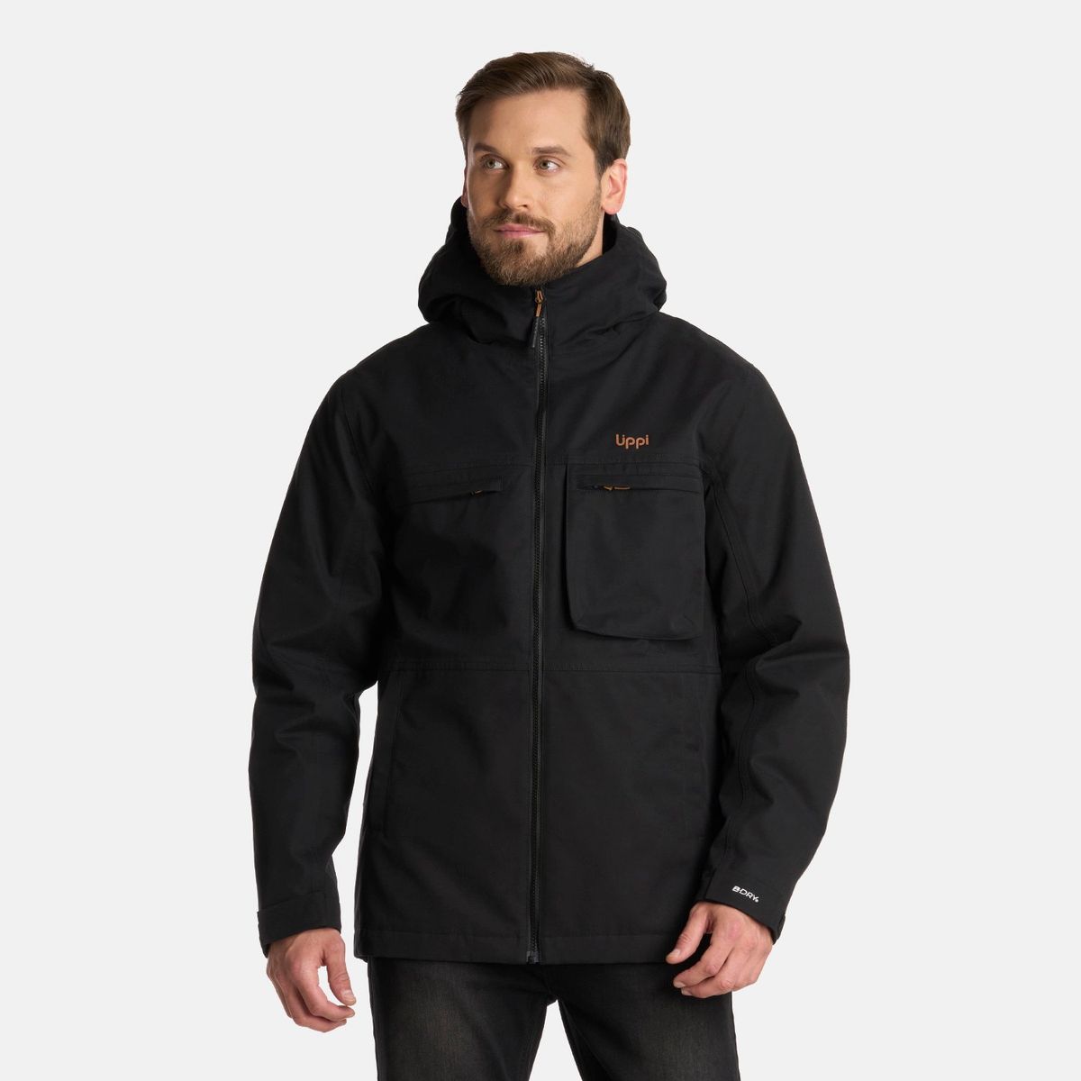 LIPPI - Chaqueta Hombre Citizen Warm B-Dry Hoody Jacket Negro Lippi