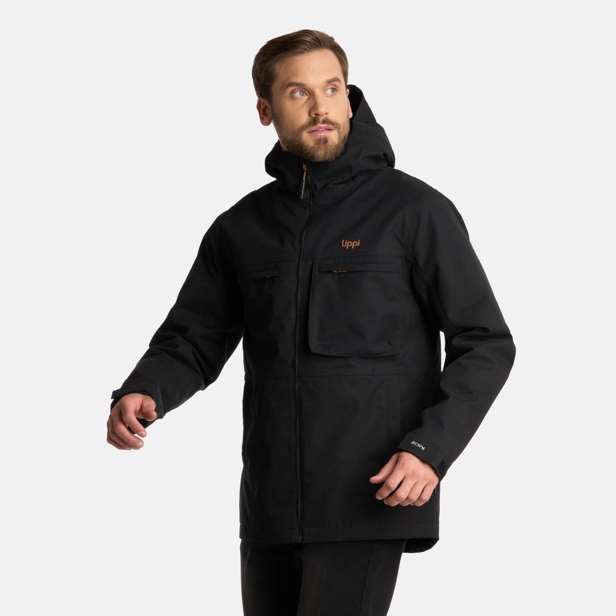 LIPPI - Chaqueta Hombre Citizen Warm B-Dry Hoody Jacket Negro Lippi