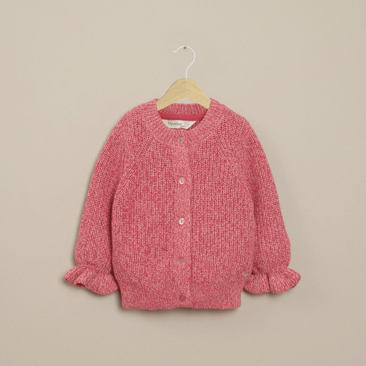 OPALINE - Chalecos Bebé niña Rosado 40108 Opaline