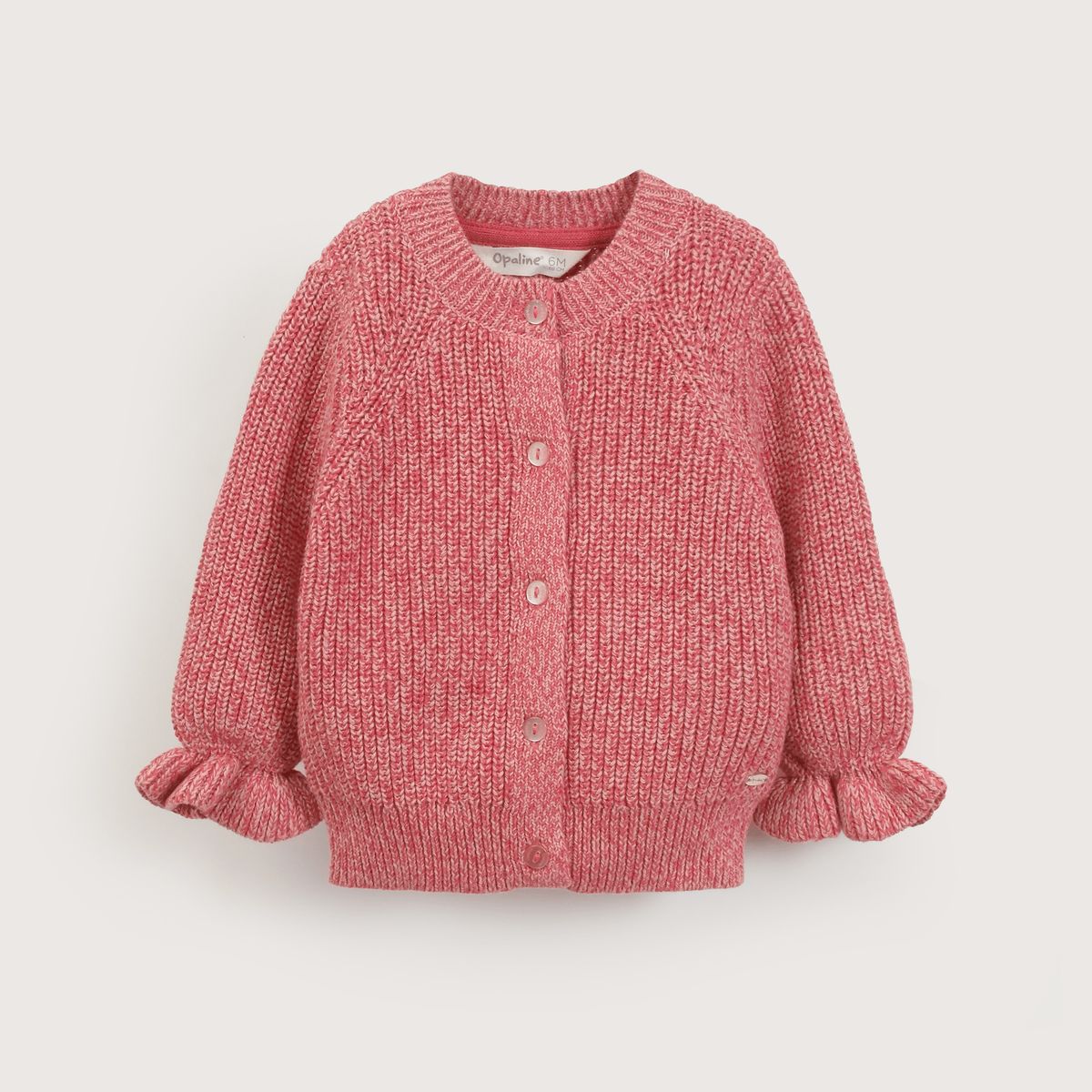 OPALINE - Chalecos Bebé niña Rosado 40108 Opaline