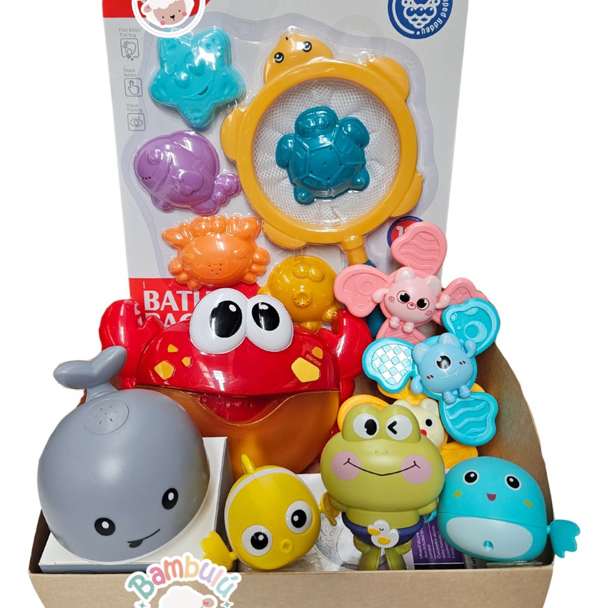  - Kit Juguetes Para Baño De Bebe Divertido Regalo Baby Shower