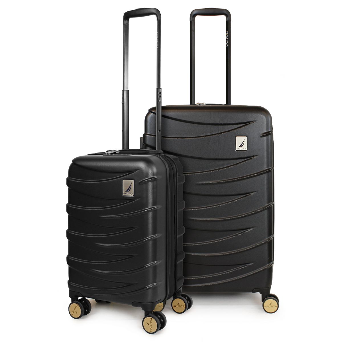 NAUTICA - Pack 2 maletas S+M Mónaco de 10 y 20kg negra Nautica