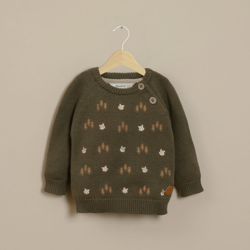 OPALINE - Sweaters Bebé niño Verde 40175 Opaline