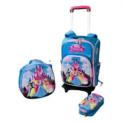GENERICO - Mochila Escolar Con Ruedas 3d Animado Pack