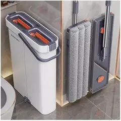 GENERICO - Trapeador Mopa 360 Con Balde Giratorio Color Blanco