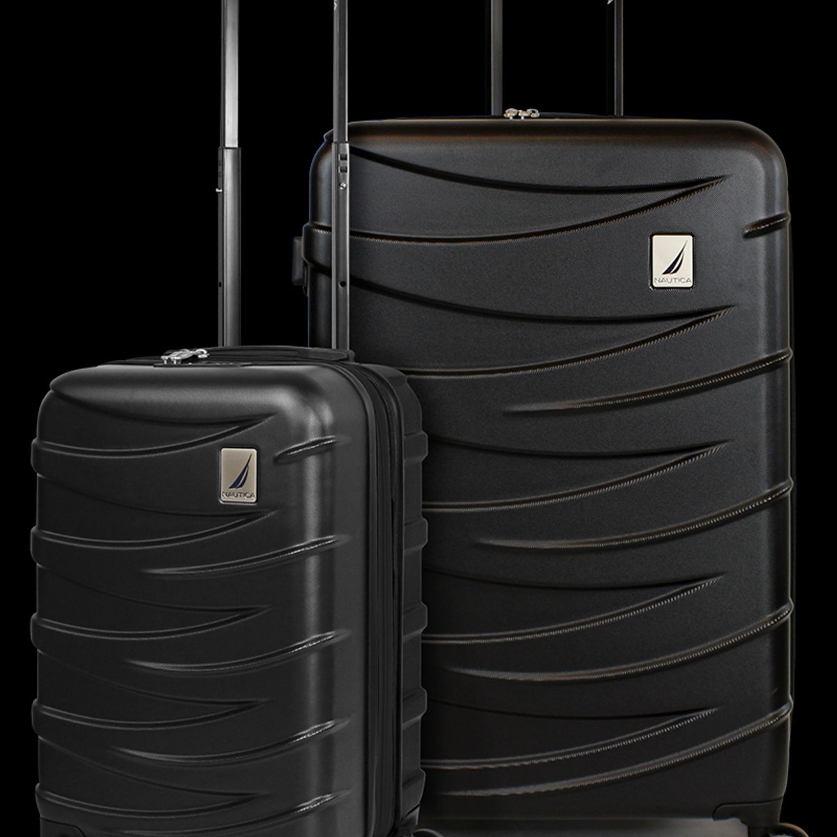 NAUTICA - Pack 2 maletas S+L Mónaco de 10 y 23kg negra Nautica
