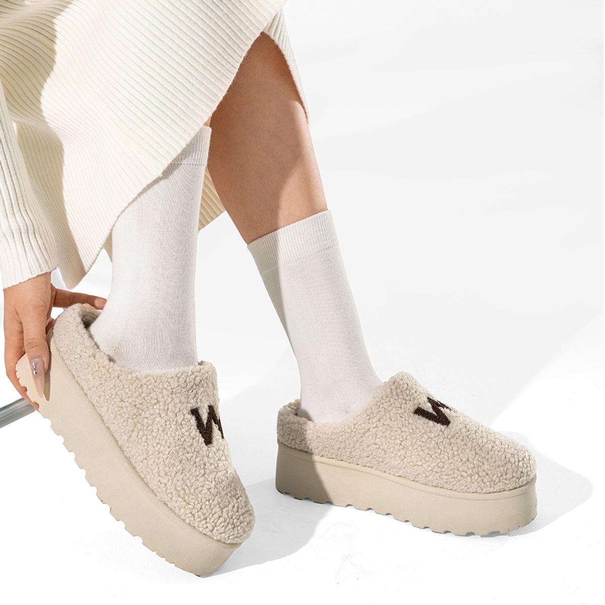 WEIDE - Zueco tipo Pantufla Casual Mujer  Comodo Moda Weide SL27