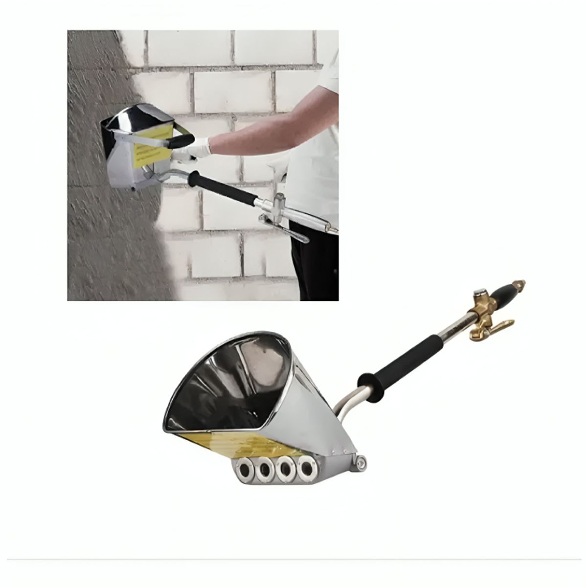 GENERICO - Pulverizador Cemento Mortero Tolva Estuco Rociar