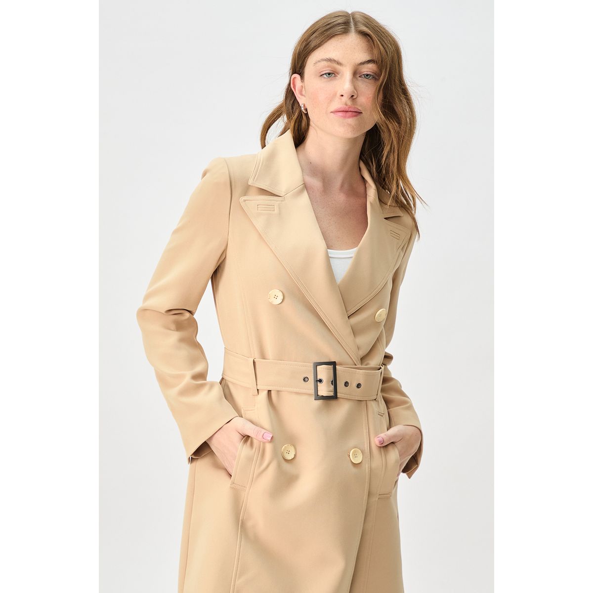 IO - Trench Beige Mujer Io