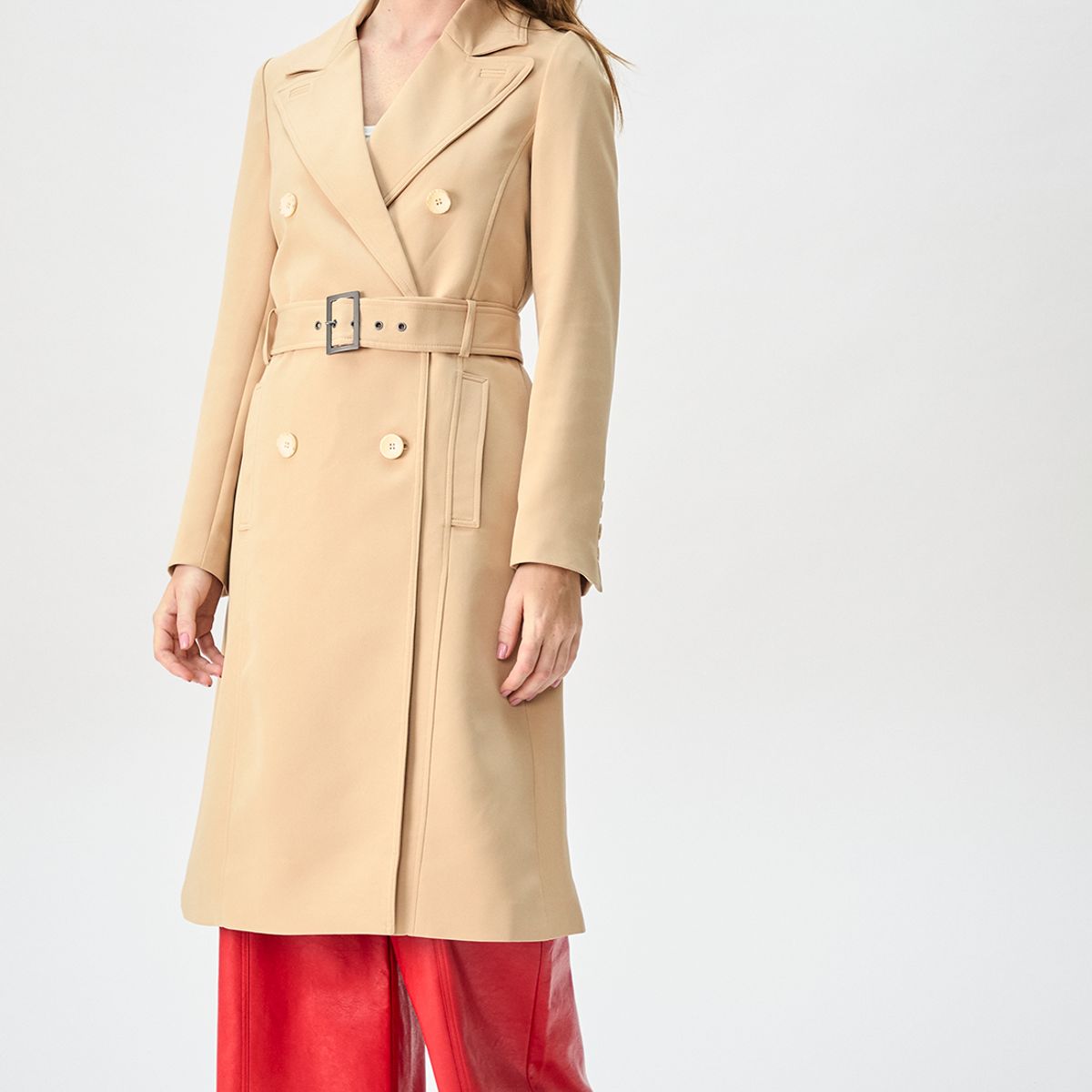 IO - Trench Beige Mujer Io