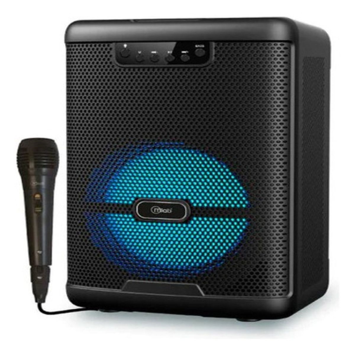 GENERICO - Parlante Mlab Rhymes 9100 Bluetooth Karaoke TWS Negro