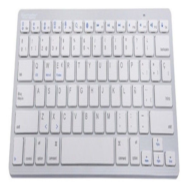 GENERICO - Teclado Bluetooth Tecmaster TM-100507 Blanco Español