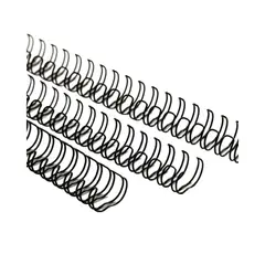 GENERICO - Anillo Metalico Doble Cero 3:1 12.7mm (1/2) 10 Unid. - Negro