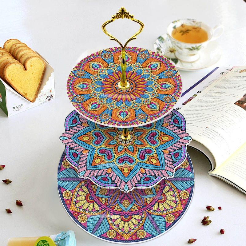ARTE CONSENTIDO - BANDEJA TRIPLE MANDALA