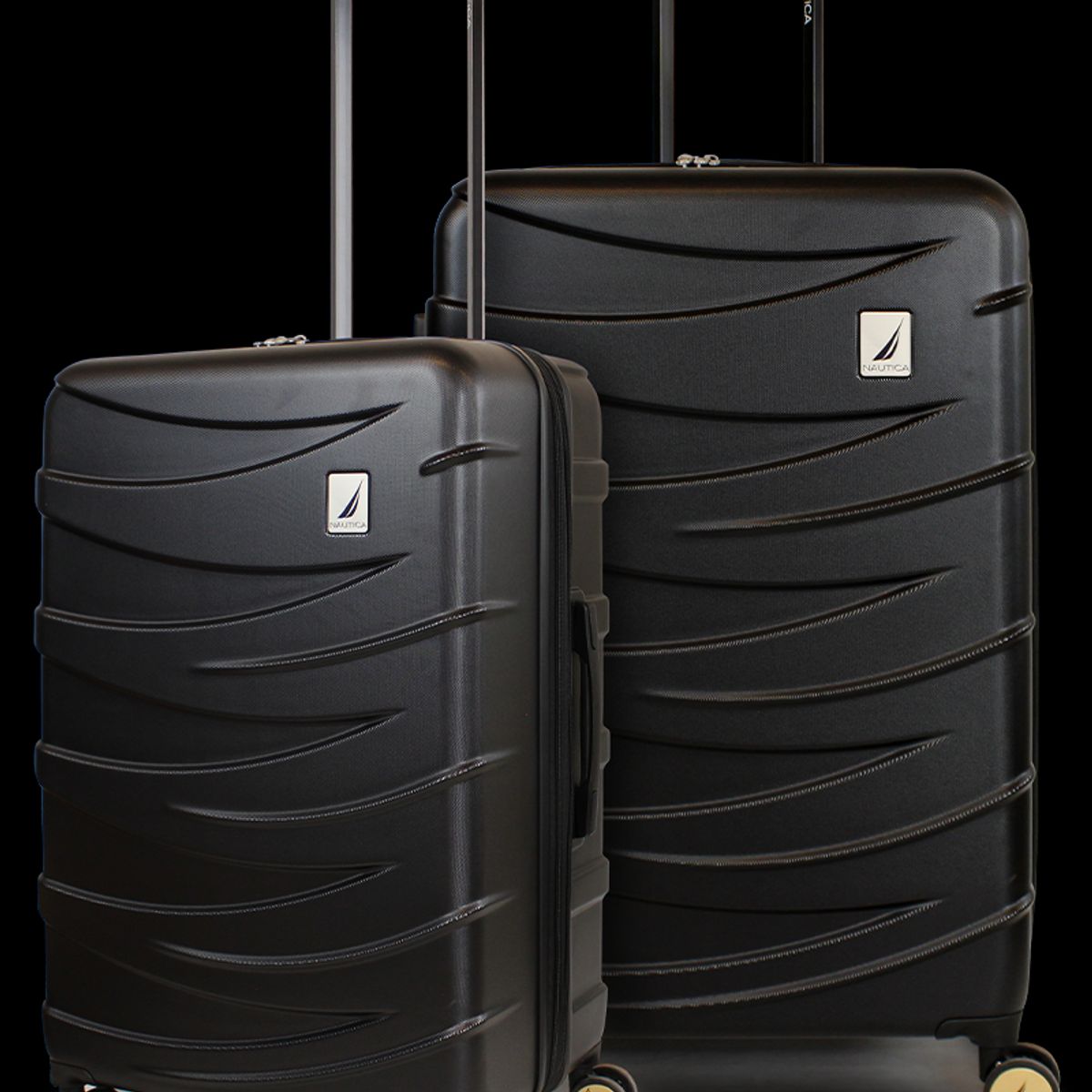 NAUTICA - Pack 2 maletas M+L Mónaco de 20 y 23kg negra Nautica