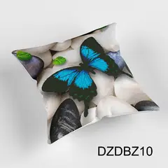 ARTE CONSENTIDO - FUNDA COJÍN MARIPOSA AZUL 30x30 cms
