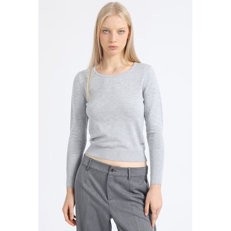 LIOLA - Sweater Basico Punto, Gris Liola