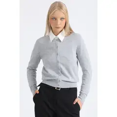 LIOLA - Cardigan Tejido Punto, Gris