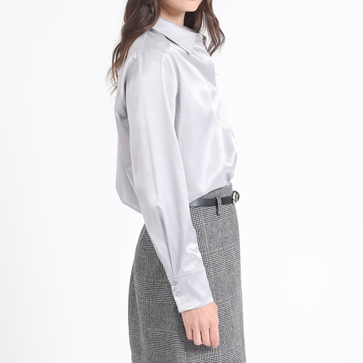 LIOLA - Falda Mini Principe De Gales, Negro Liola