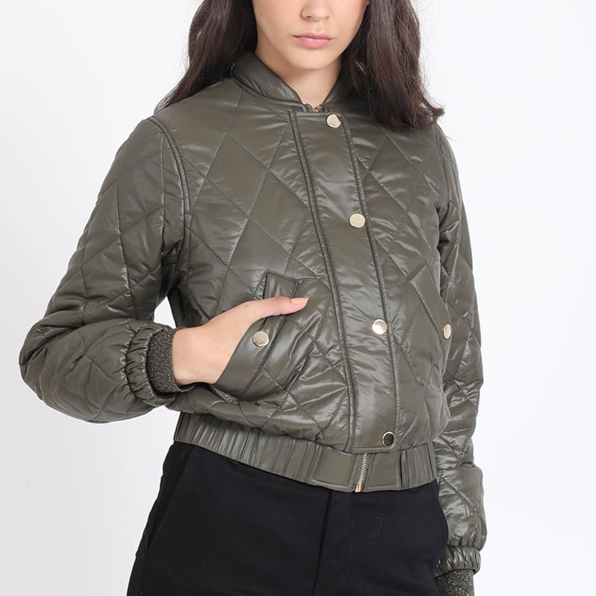 LIOLA - Parka Corta Bomber, Militar Liola