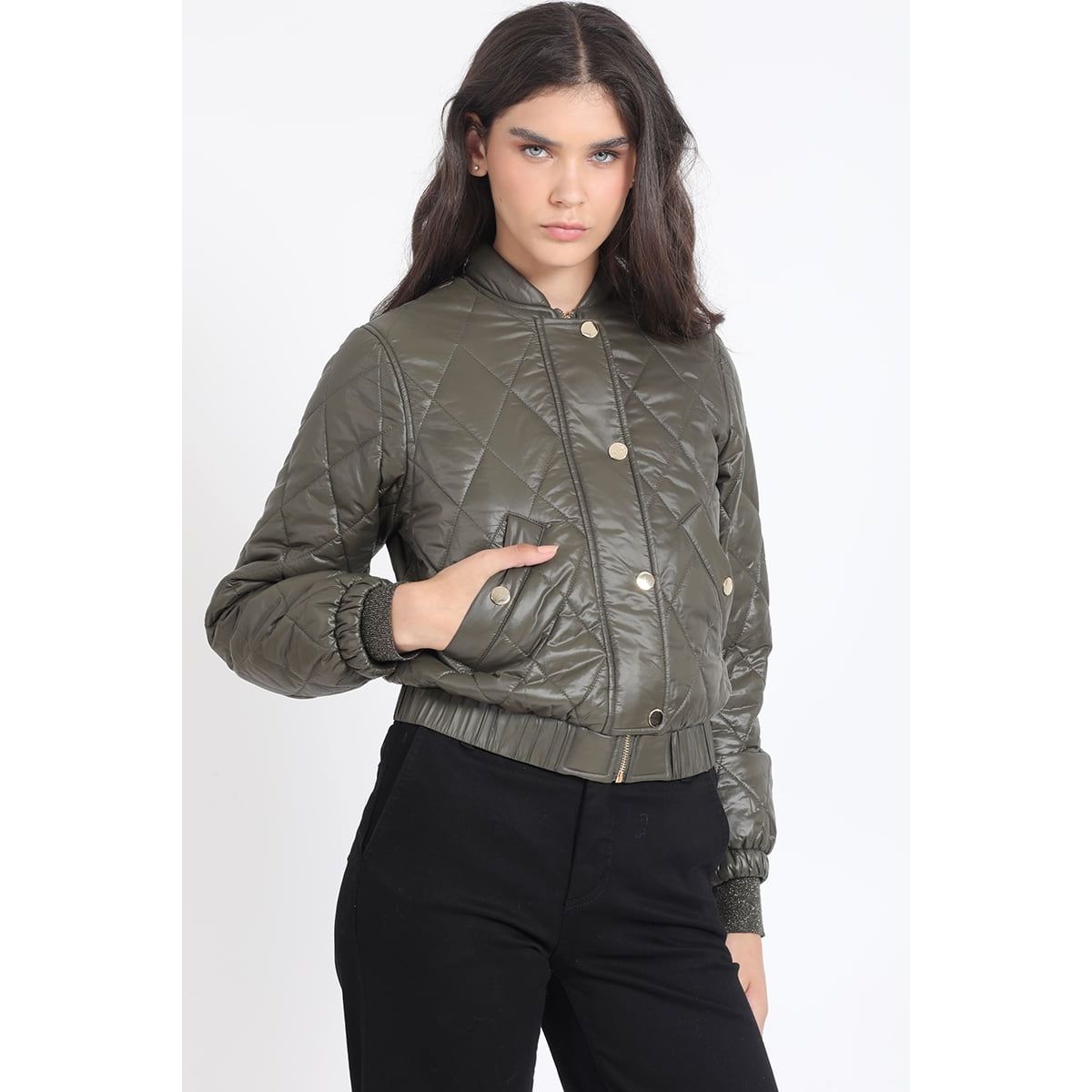 LIOLA - Parka Corta Bomber, Militar Liola