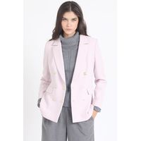 Blazer Entallado Cruzado, Rosa