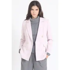 LIOLA - Blazer Entallado Cruzado Rosa