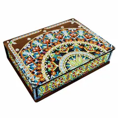 ARTE CONSENTIDO - Pintura Con Diamantes Caja De Madera Mandala 20x15x4
