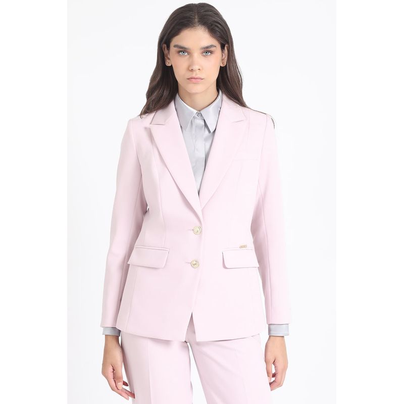 LIOLA - Blazer Basico Entallado, Rosa Liola