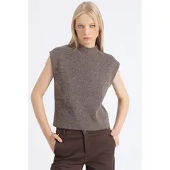 LIOLA - Tejido Recto Sin Mangas Beige Melange