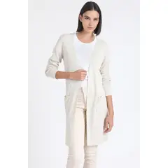 LIOLA - Tapado Tejido Punto Con Hilo Metalizado, Beige
