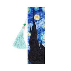 ARTE CONSENTIDO - Pintura con diamantes 1 marcador de libro Noche estrellada