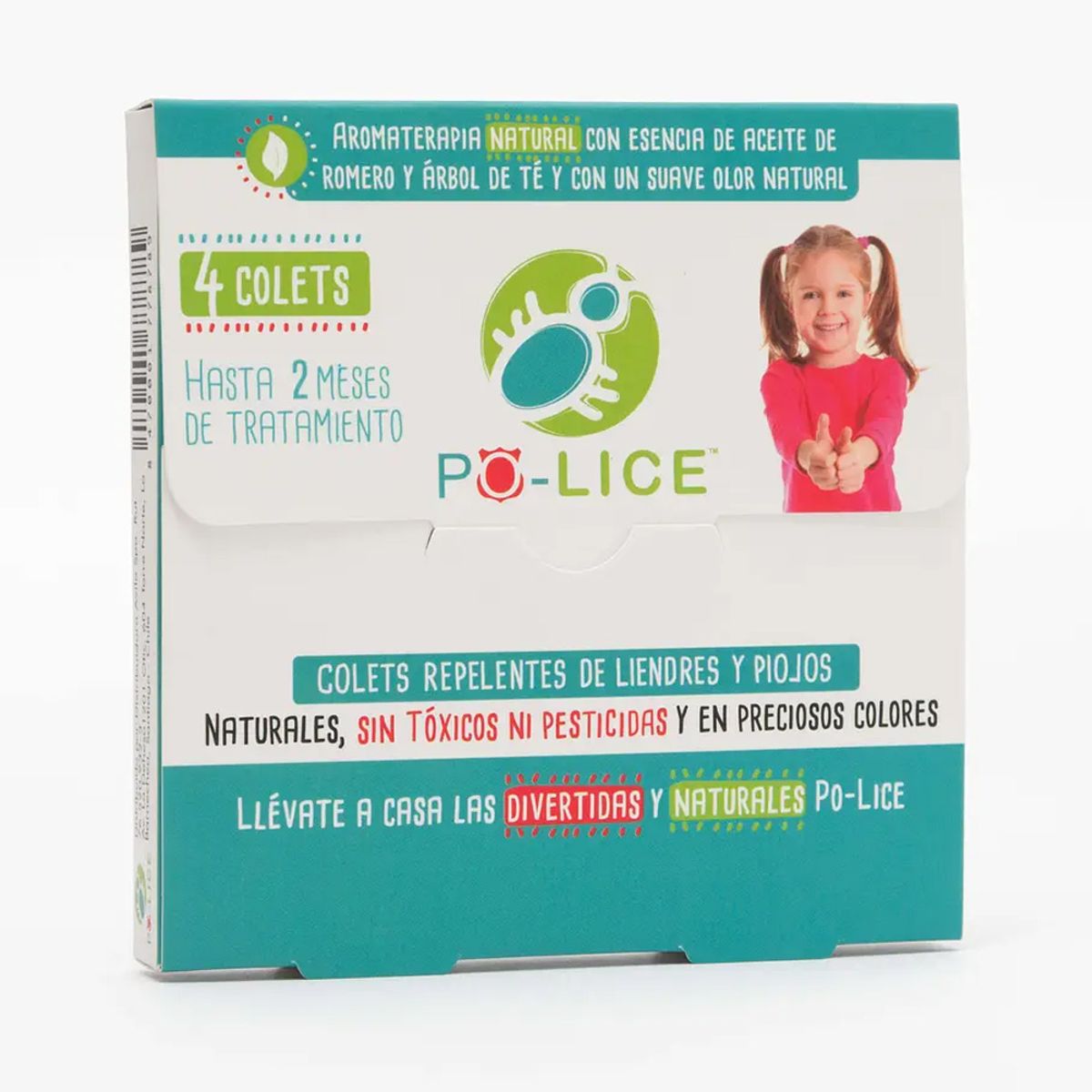 POLICE - PO-LICE: Colet Repelente Piojos. 4 colet para tratamiento preventivo